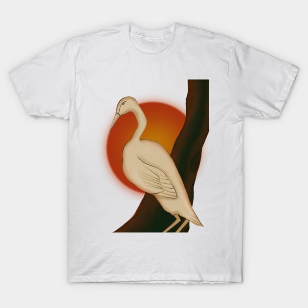 Stork T-Shirt by Elisafolisa